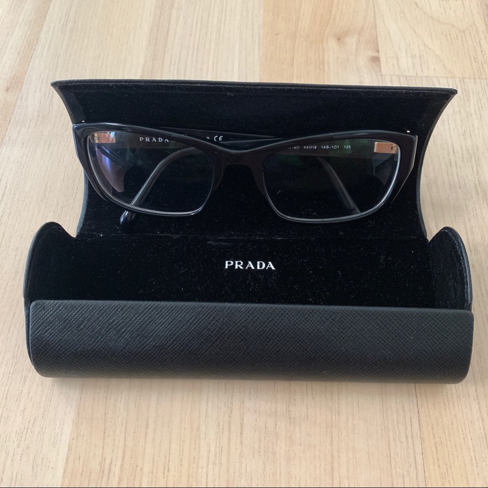 Prada Black Framed Glasses - Picture 3 of 12